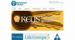 Desktop Screenshot of paramountchurch.com