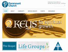 Tablet Screenshot of paramountchurch.com